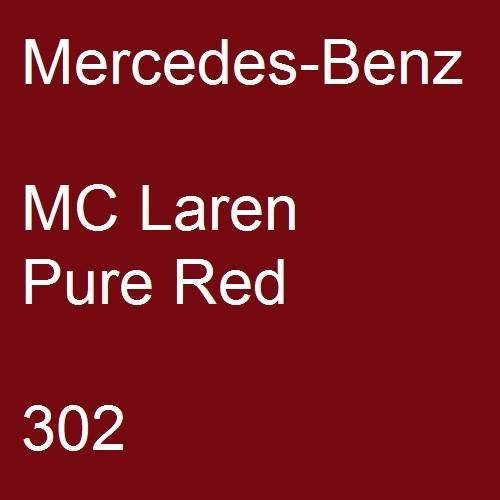 Mercedes-Benz, MC Laren Pure Red, 302.